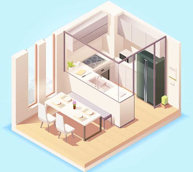 طرح چیدمان کابینت 2