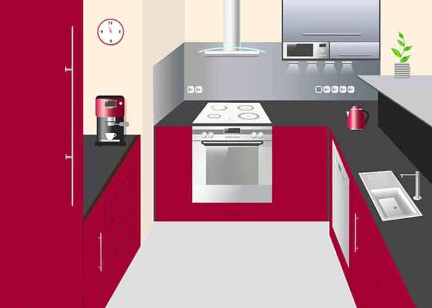طرح چیدمان کابینت 4