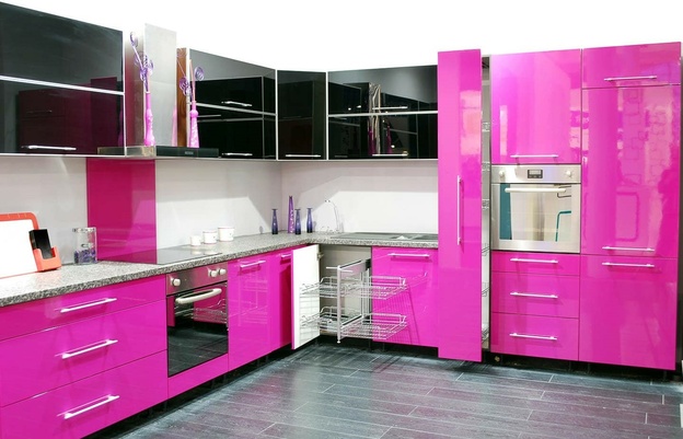 کابینت فانتزی صورتی مشکی