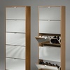 استفاده مناسب و کاربردی آینه در shoe rack