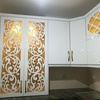 اجرای کابینت سی ان سی شده همرا با نورپردازی